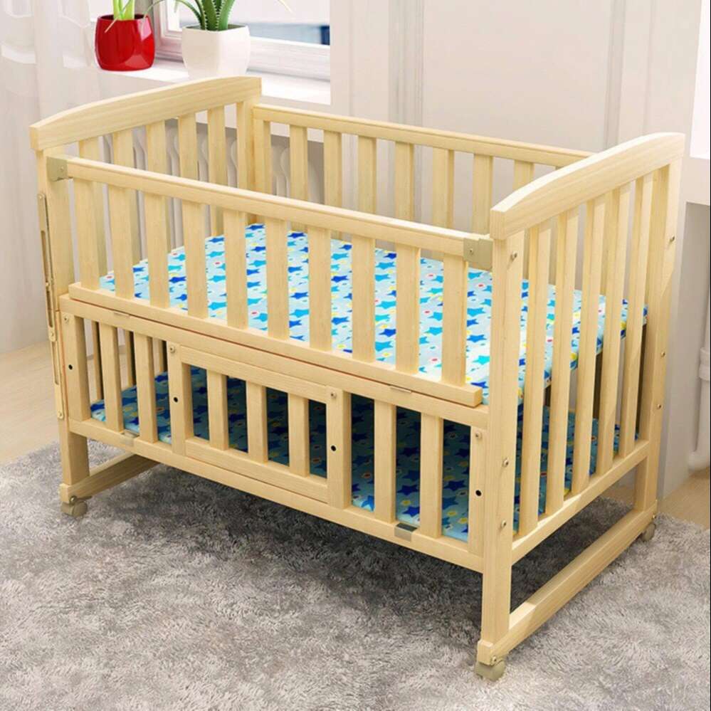 nôi gỗ cho bé Sản phẩm cũi gỗ cho bé hiện đại